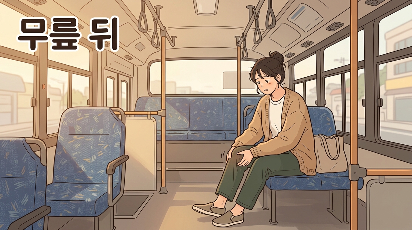소흘 무릎 뒤 붓는 느낌 포천일동대영한의원 - 소흘 장거리 버스 뒤 종아리보다 무릎 뒤가 붓는 느낌
