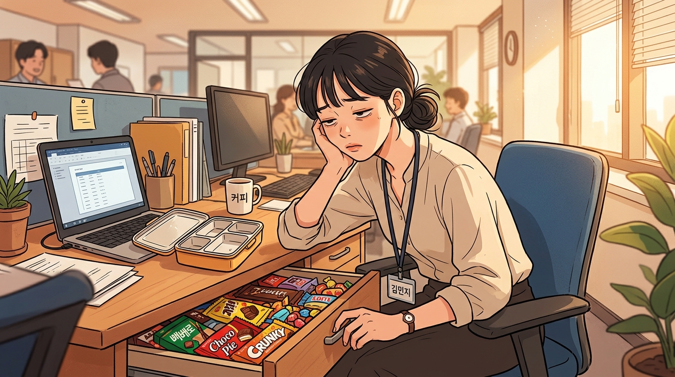 소흘 오후 당 갈망 혈당 롤러코스터 폭식 소흘 오후 당 갈망 혈당 롤러코스터 폭식 - 점심 잘 챙겨 먹었는데 세 시만 되면 손이 서랍으로 가는 하루