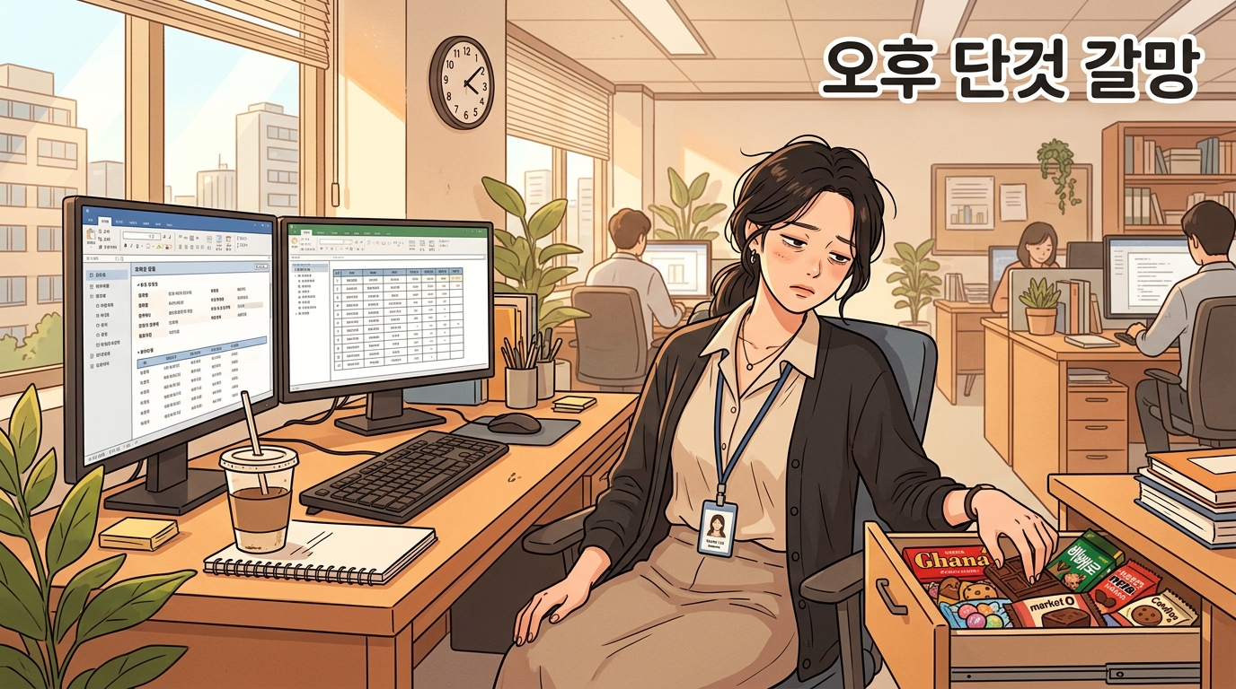 소흘 오후 당 갈망 혈당 롤러코스터 폭식 포천일동대영한의원 소흘 오후 당 갈망 혈당 롤러코스터 폭식 포천일동대영한의원 - 소흘 사무직, 점심 먹고 나른한 오후 3시만 되면 초콜릿부터 찾게 될 때