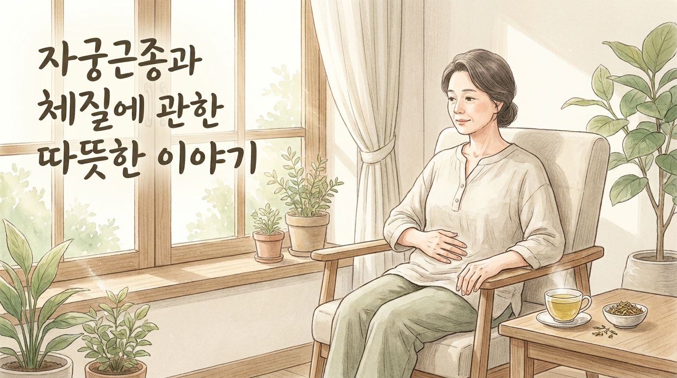 소흘 자궁근종 포천일동대영한의원 - 자궁근종 진단 후 아랫배 묵직함과 생리량, 체질로 함께 보는 법