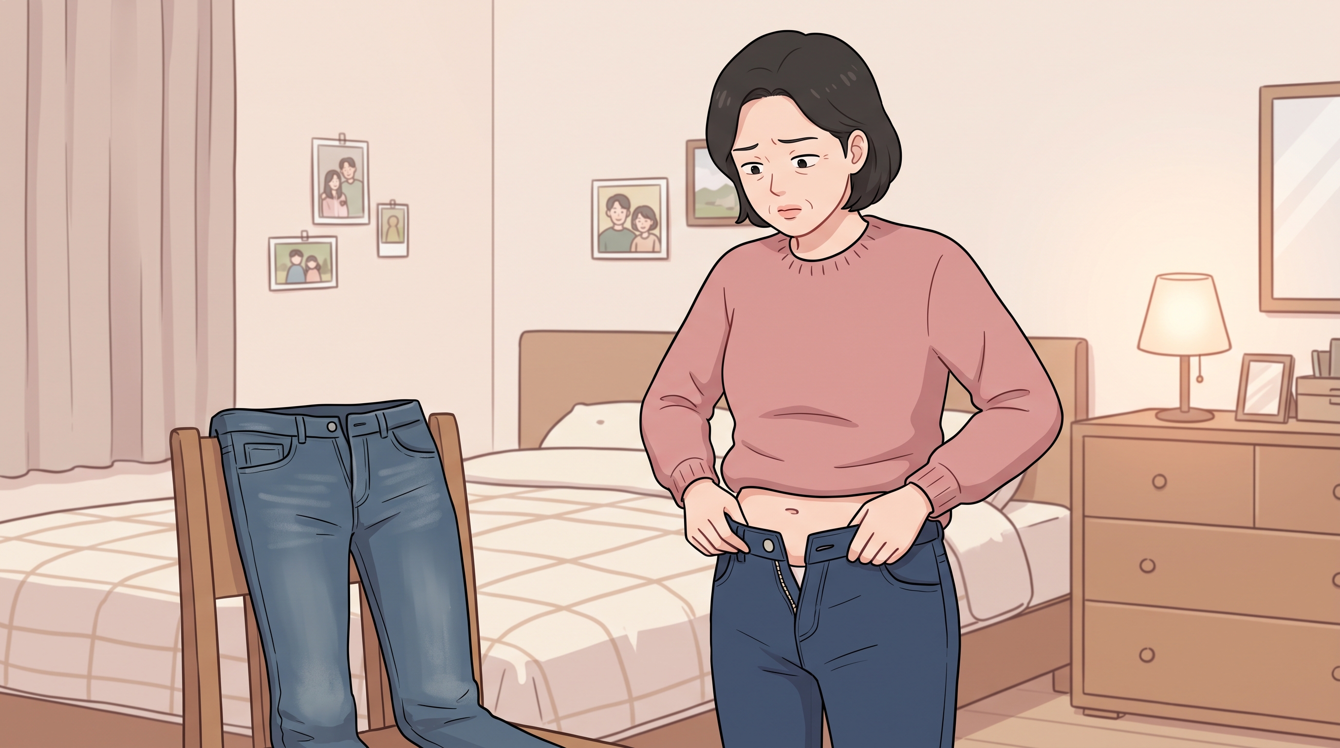 송우리 갱년기 복부비만 내장지방 - 먹는 양은 그대로인데 왜 하필 여기만 두둑해질까요
