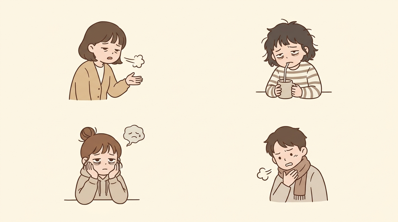 송우리 목쉼 일동대영한의원 - 잠기는 목소리에도 결이 있습니다 (유형 나눠 보기)