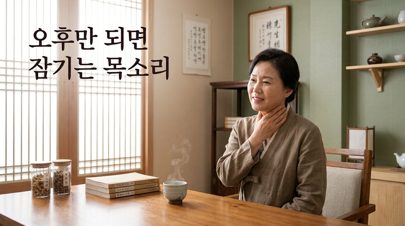 송우리 목쉼 포천일동대영한의원 - 목소리가 쉬고 오후만 되면 잠기는 분들