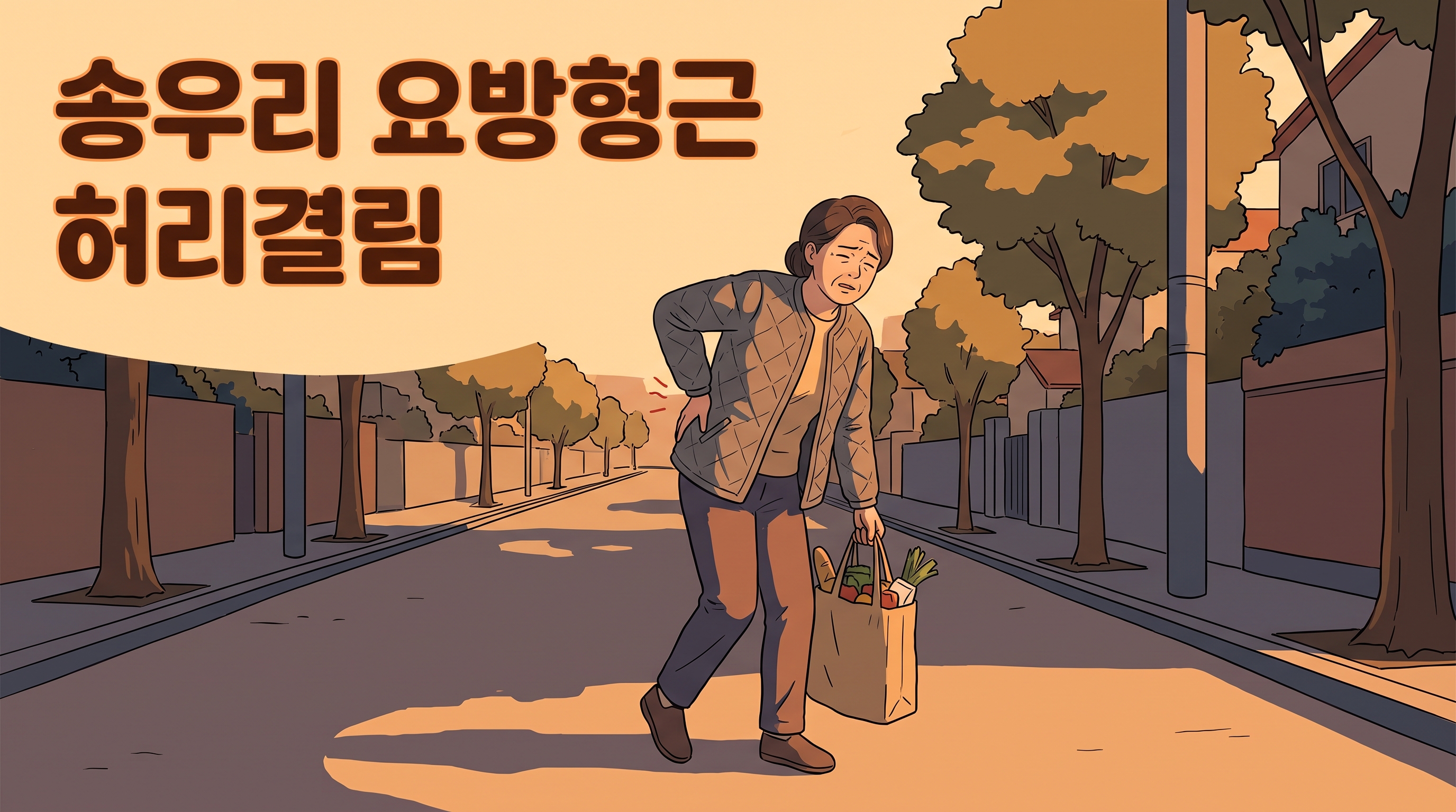 송우리 요방형근 허리결림 포천일동대영한의원 송우리 요방형근 허리결림 포천일동대영한의원 - 장바구니 든 손 반대쪽 허리가 결린다면 - 송우리에서 자주 듣는 편측 하중 이야기