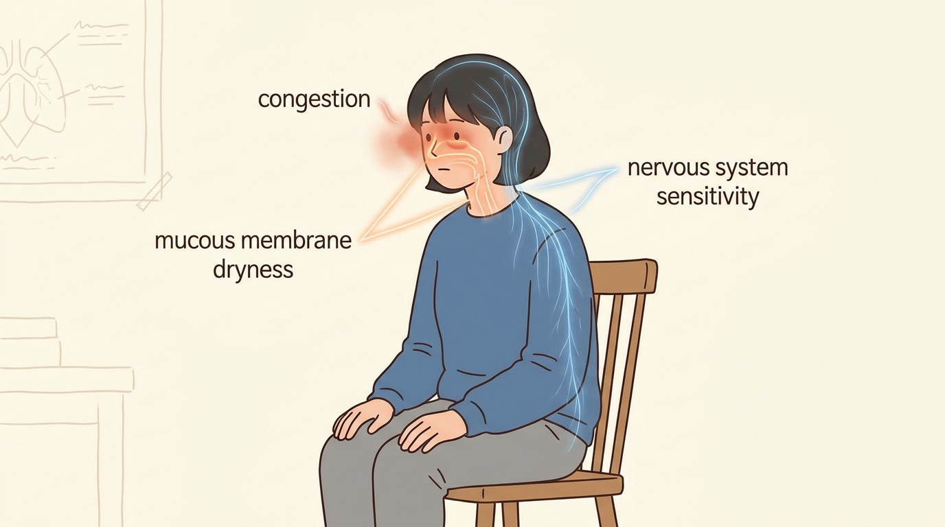 송우리 재채기 코간지러움 포천한의원 송우리 재채기 코간지러움 포천한의원 - 점막과 자율신경이 예민해진 상태