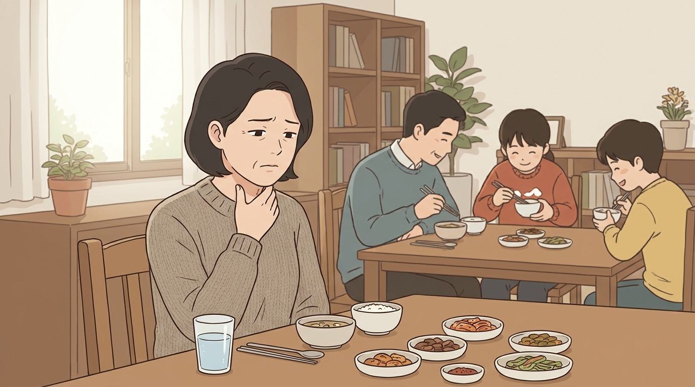 양문 매핵기 양문 매핵기 - 물이나 밥은 잘 넘어가는데, 목에만 뭔가 걸려 있다면