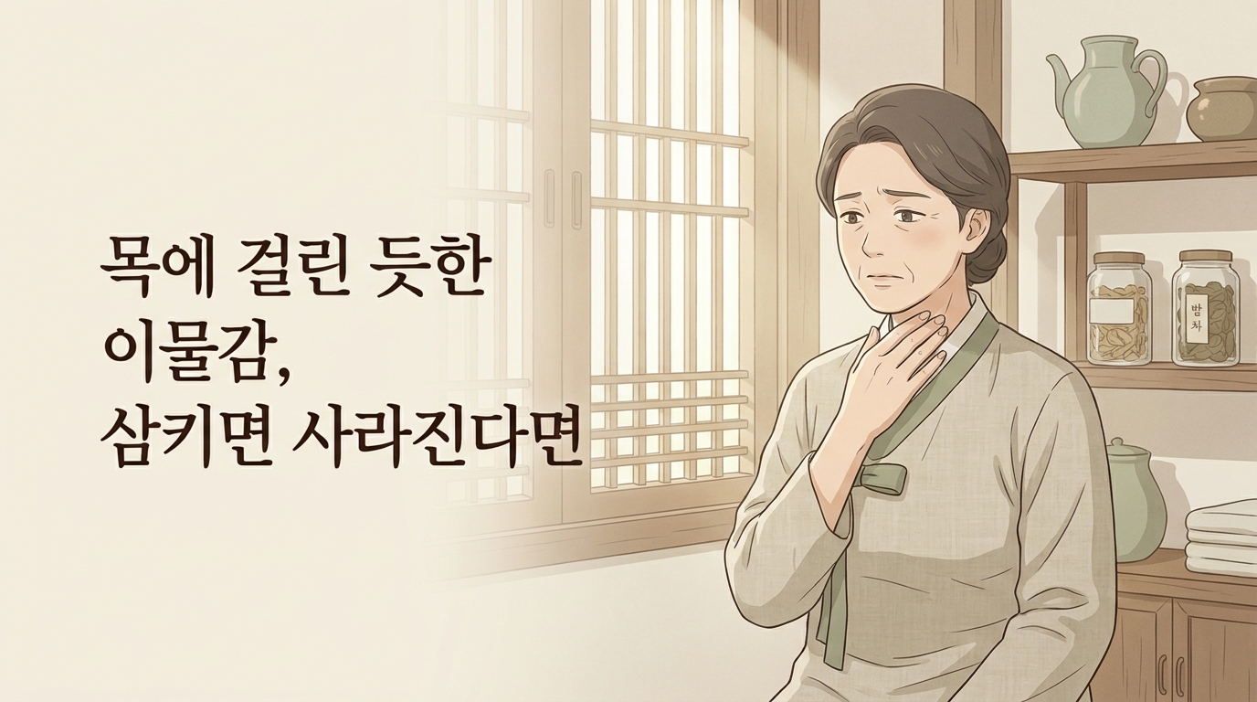 양문 매핵기 포천일동대영한의원 양문 매핵기 포천일동대영한의원 - 목에 뭔가 걸린 듯 이물감이 있는데 삼키면 사라질 때