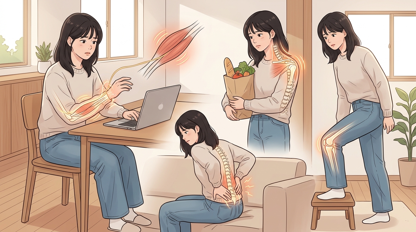 양문 옆구리 담 결림 포천한의원 - 근육·힘줄·관절이 같이 버티는 자리입니다