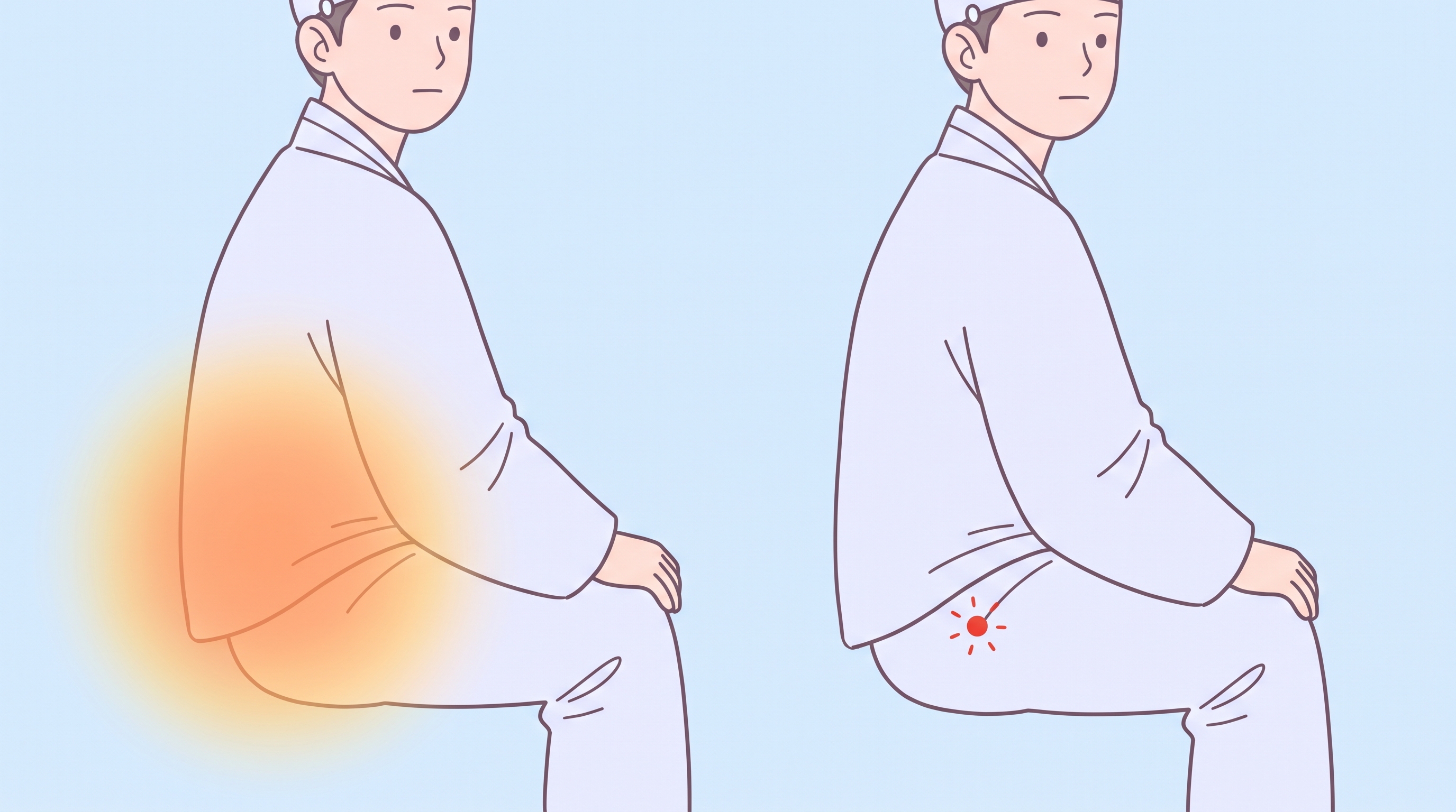 양문 고관절 앞 통증 양문 고관절 앞 통증 - 골반이 뻐근한 것과 앞이 걸리는 건 다른 자리예요