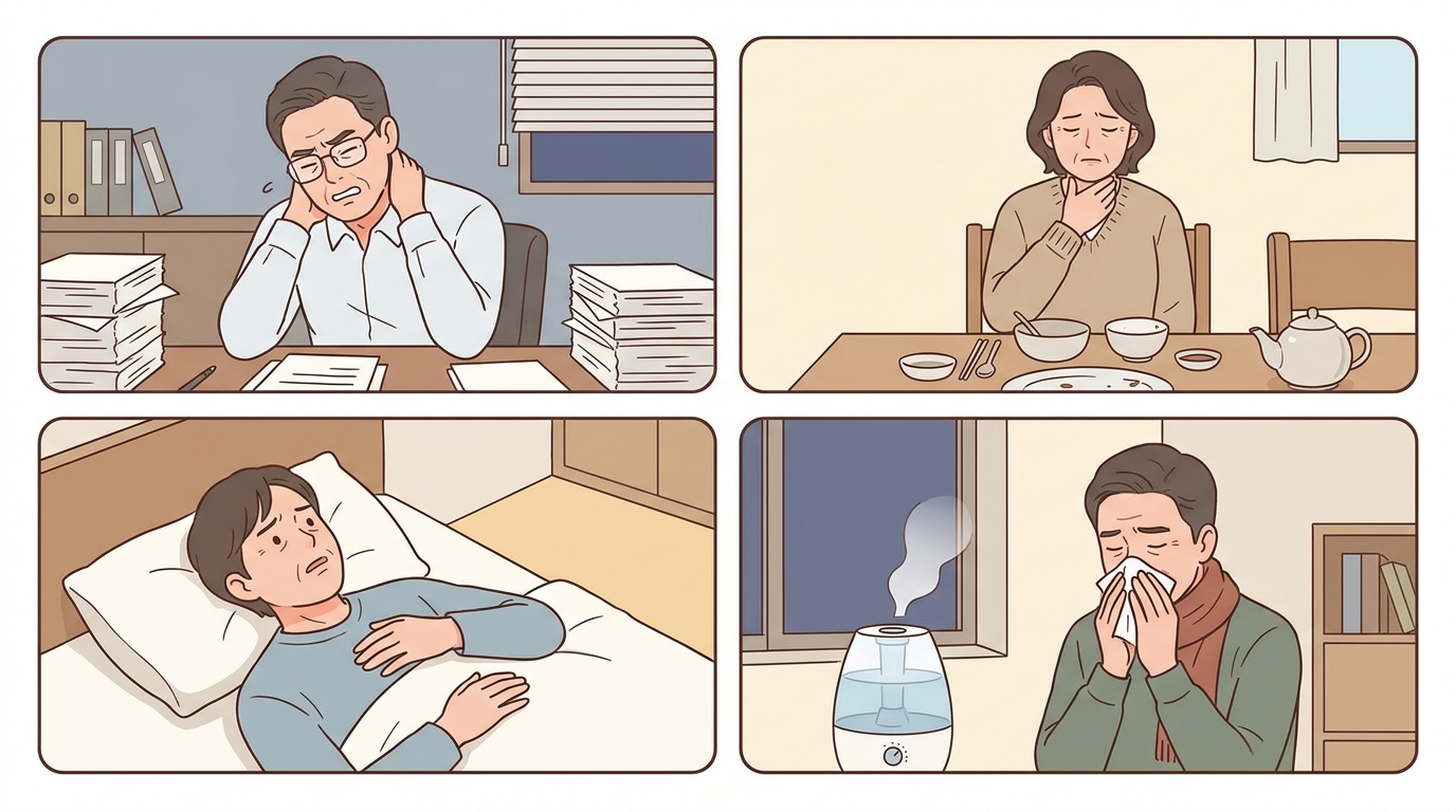 양문 매핵기 일동대영한의원 양문 매핵기 일동대영한의원 - 내 목이물감은 어느 유형에 가까울까