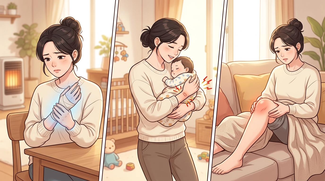 양문 산후풍 손목 무릎 시림 양문 산후풍 손목 무릎 시림 - 같은 산후 시림이라도 결이 다르니 내 쪽을 짚어보세요