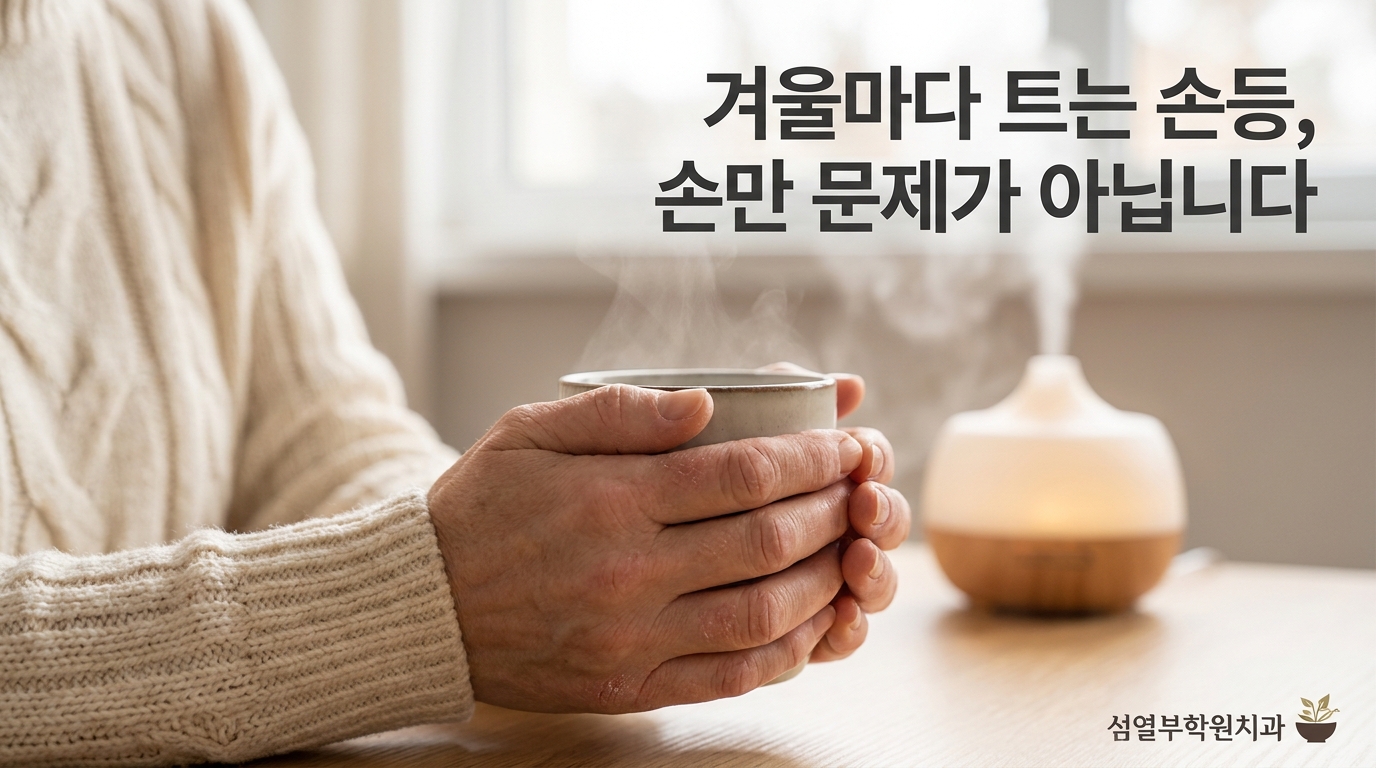 양주 손습진 포천일동대영한의원 - 겨울마다 손등이 트고 각질이 일어난다면, 손만 문제가 아닙니다