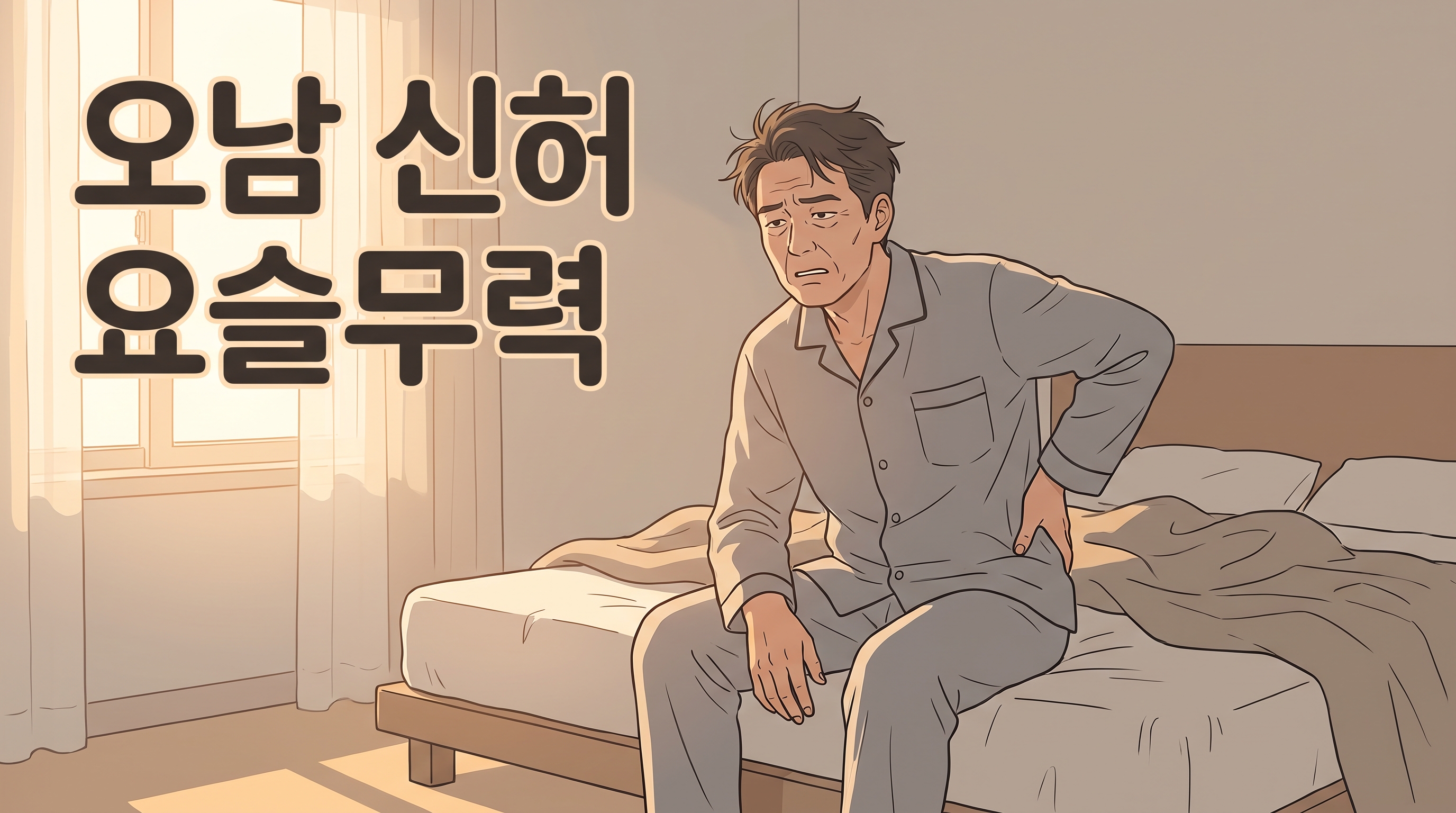 오남 신허 요슬무력 허리 무릎 무력감 포천일동대영한의원 오남 신허 요슬무력 허리 무릎 무력감 포천일동대영한의원 - 아침마다 허리가 뻐근하고 무릎에 힘이 안 실리는 오남 중년 남성, 신허를 의심할 때