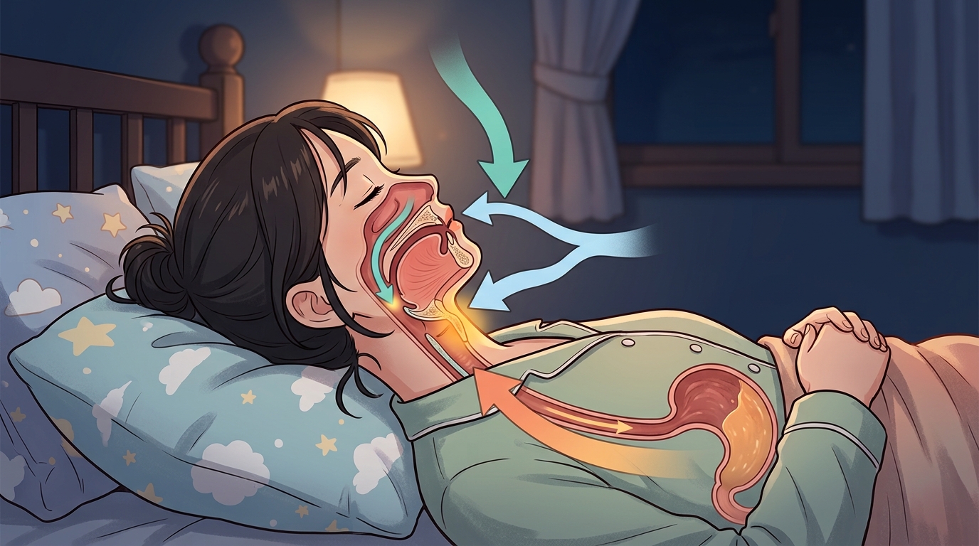 오남 야간 마른기침 포천한의원 - 왜 서 있을 땐 없다가 누우면 올라올까