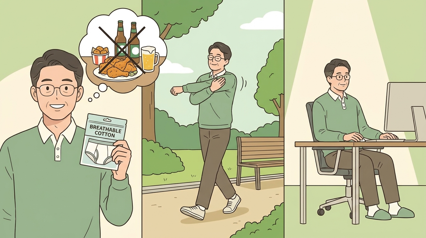 의정부 음낭습 포천한의원 - 통풍·식습관부터 바꾸면 눅눅함이 한결 줄어듭니다
