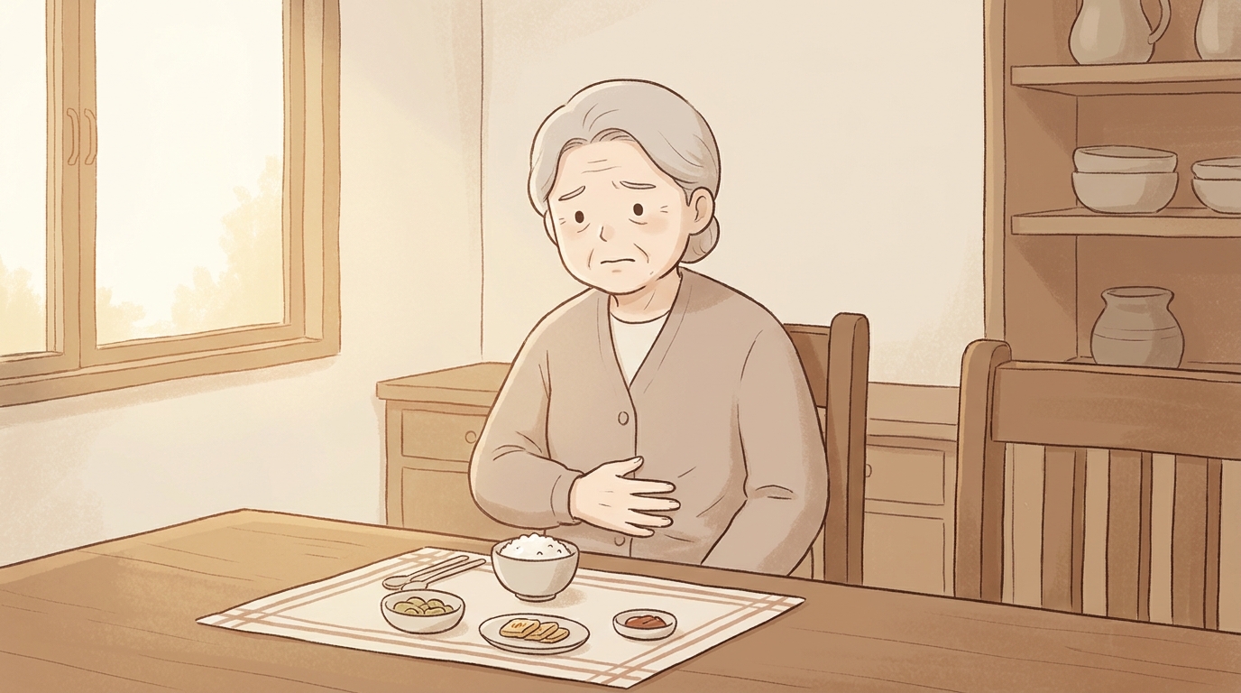 일동 소화불량 - 숟가락 몇 번 뜨면 벌써 배가 부른 그 느낌