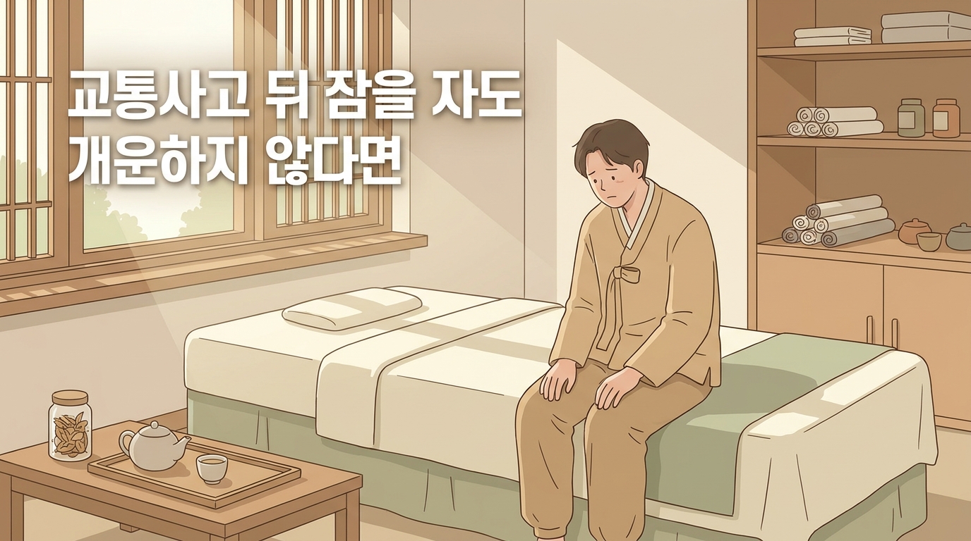 일동 교통사고후유증 포천일동대영한의원 일동 교통사고후유증 포천일동대영한의원 - 교통사고 뒤 잠을 자도 개운하지 않고 예민해졌다면