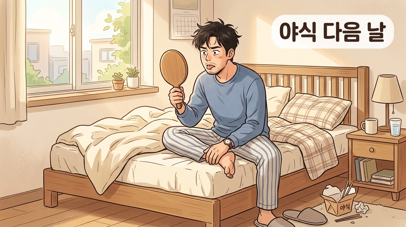 일동 야식 다음 날 백태 포천일동대영한의원 일동 야식 다음 날 백태 포천일동대영한의원 - 야식 먹고 잔 다음 날 아침, 입이 텁텁하고 혀에 백태가 두껍게 낄 때