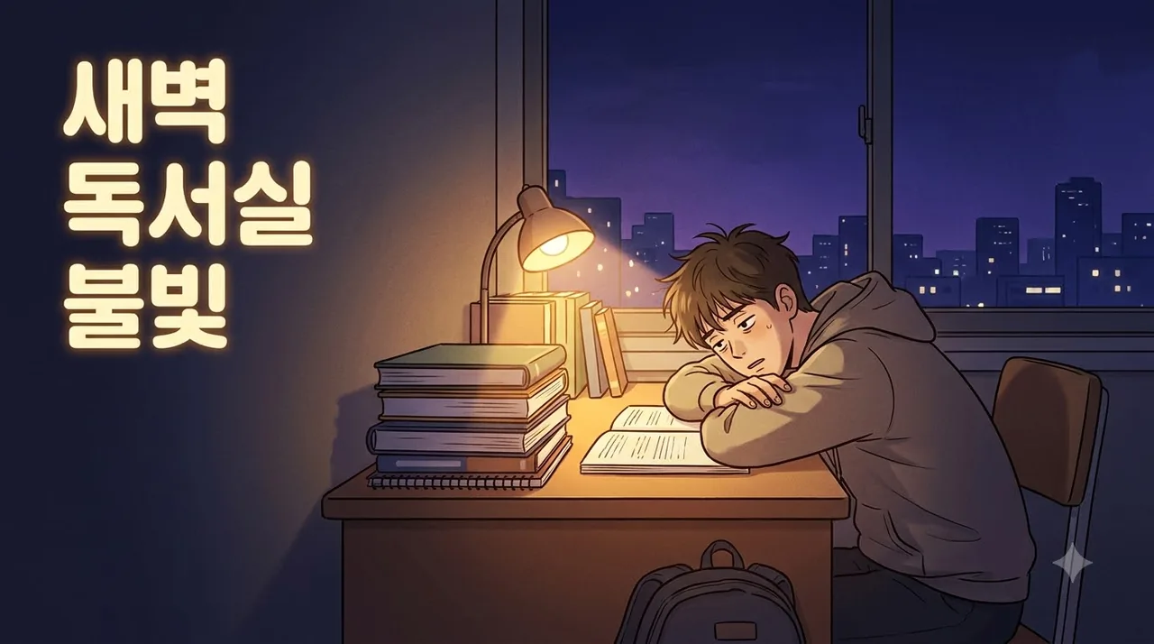 밤낮이 바뀐 채 독서실에 앉아 있는 20대 한의원 일동대영한의원