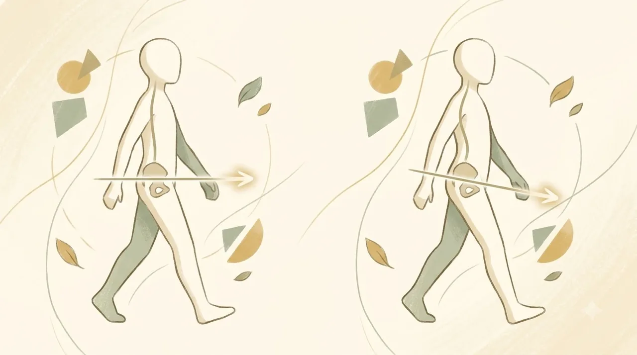 사고 뒤 한쪽 바짓단만 끌리고 신발 굽이 유독 한쪽만 닳는 한의원 일동대영한의원 – 다리가 짧아진 것이 아니라 골반이 돌아간 경우가 많