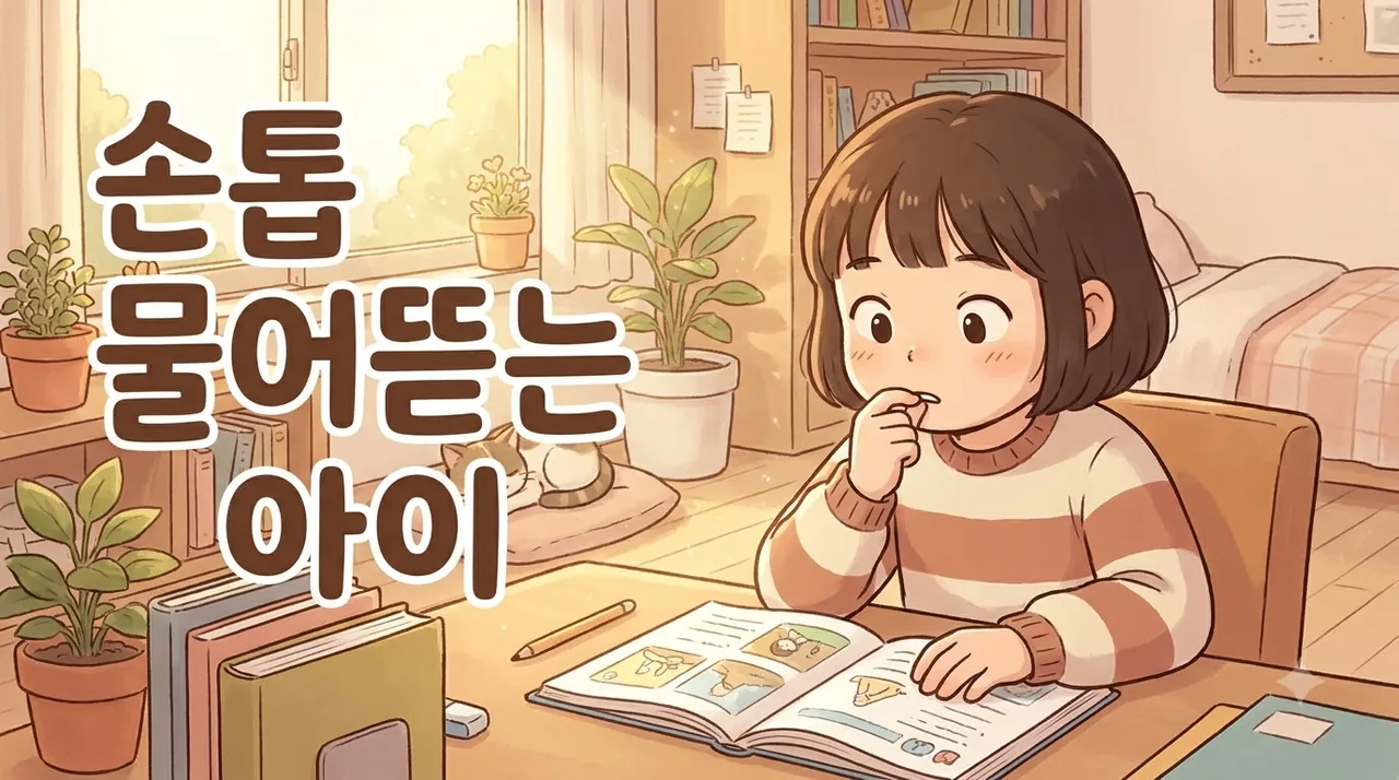 손톱을 물어뜯어 손끝이 헐 정도인 아이 한의원 일동대영한의원