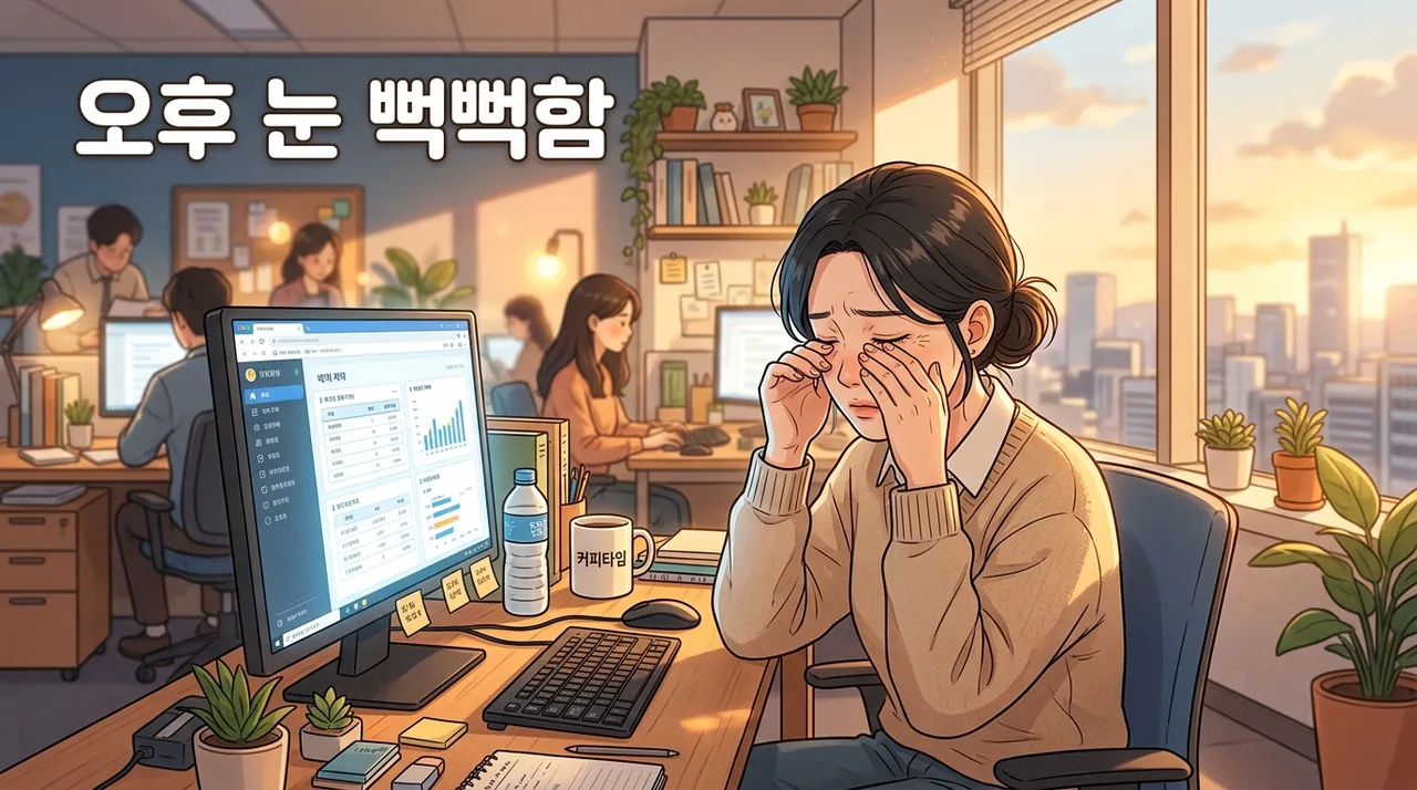 오후만 되면 눈이 뻑뻑하고 침침한 사무직, 왜 그럴까요
