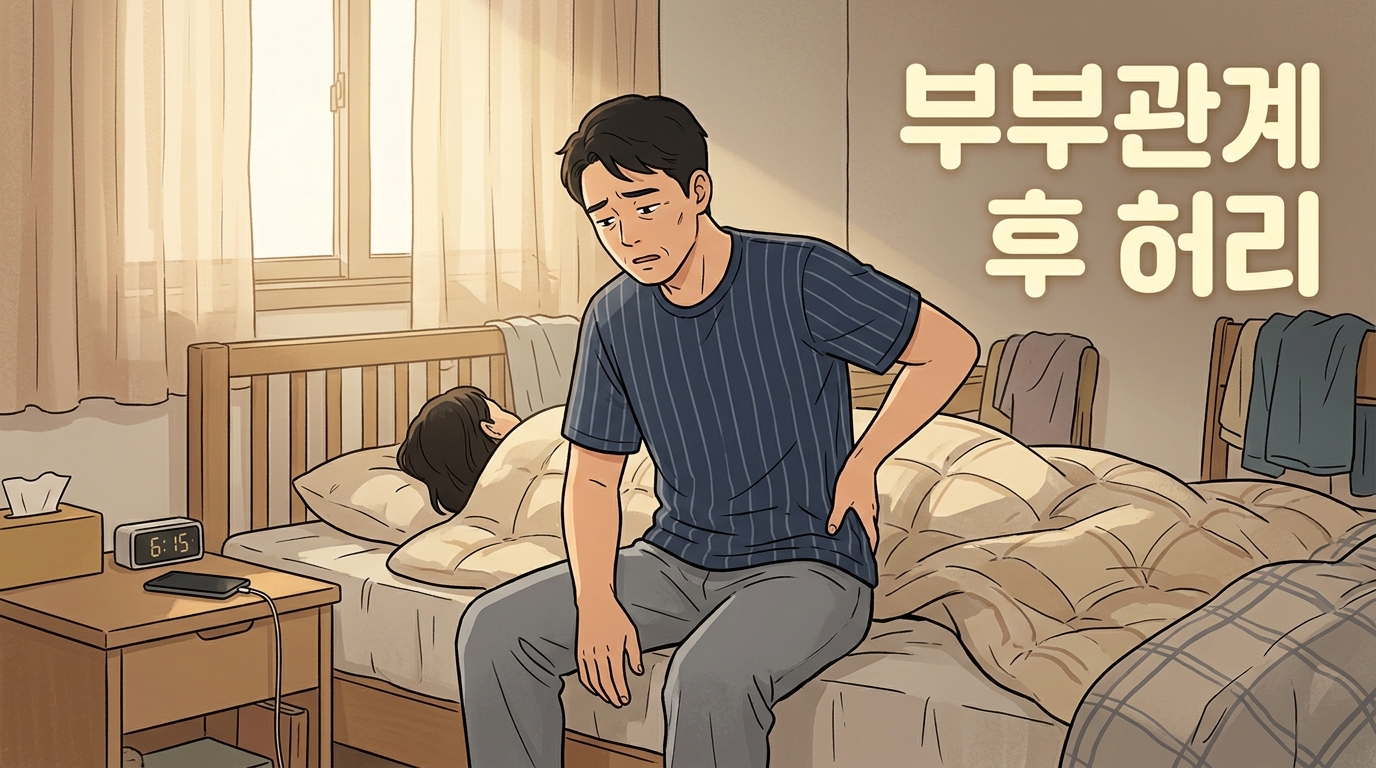 진접 부부관계 후 허리 통증 피로 포천일동대영한의원 - 진접 40대 남편, 부부관계 다음날 유독 허리 시리고 기운이 쭉 빠진다면