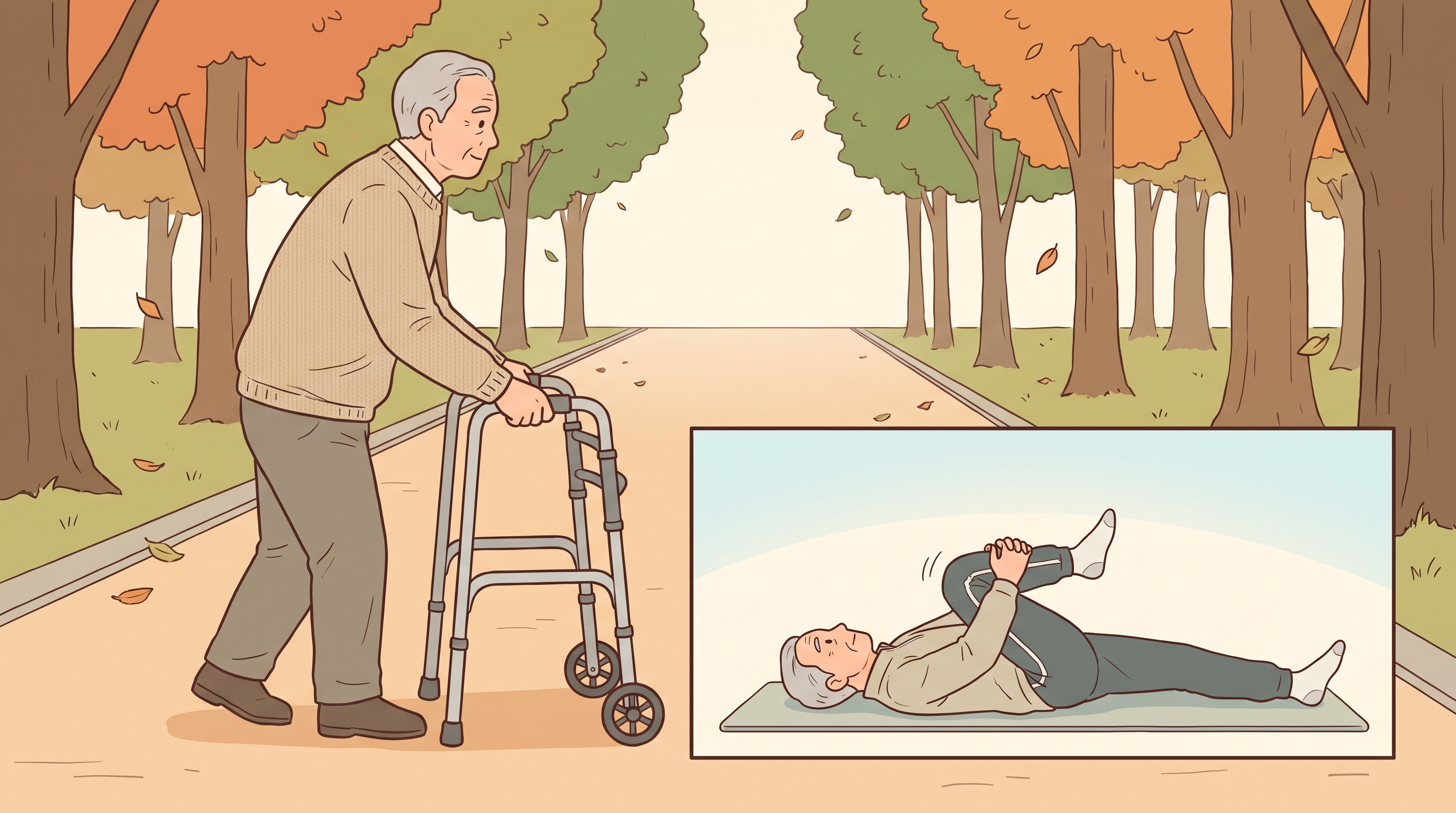진접 척추관협착증 다리저림 일동대영한의원 - 걷는 거리를 조금씩 늘리는 어르신 생활 요령