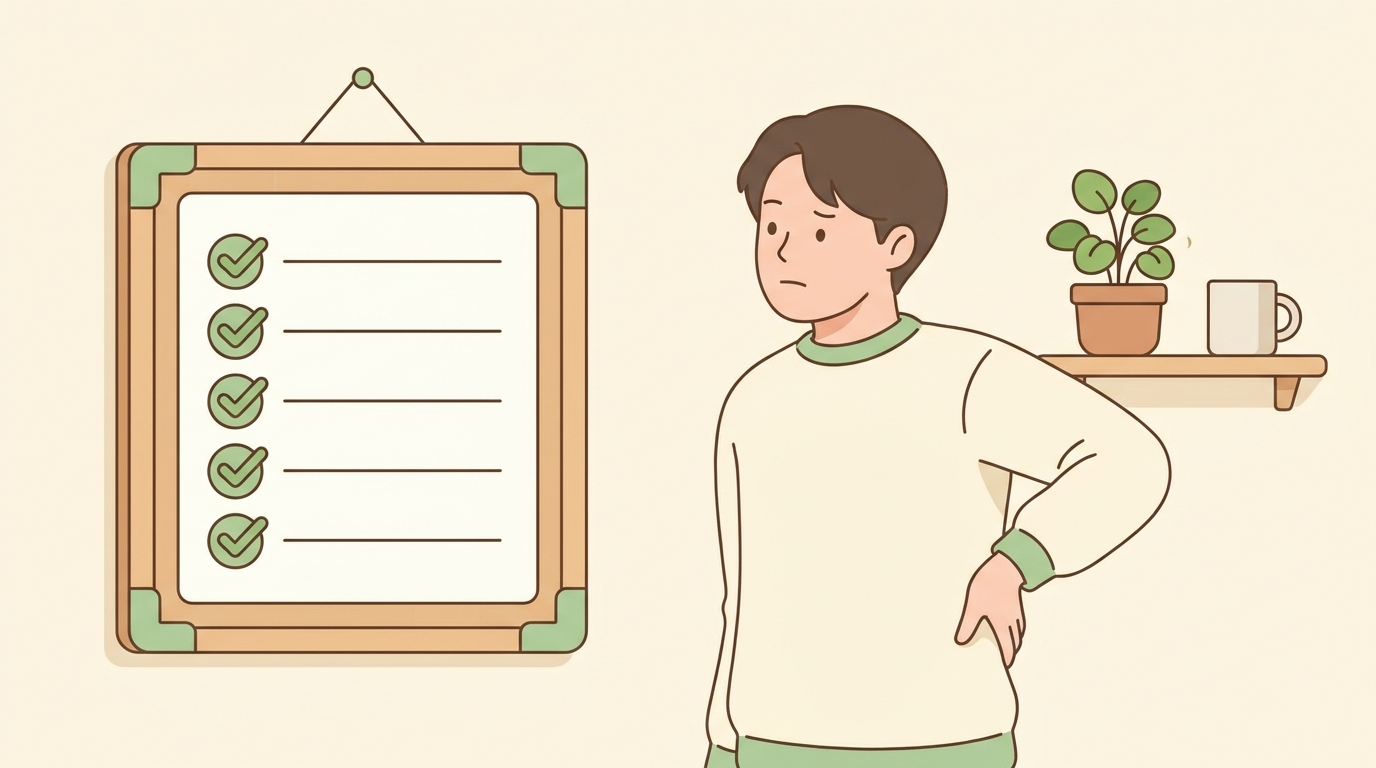진접 체증 일동대영한의원 - 내 등 뭉침이 소화에서 온 걸까, 체크리스트