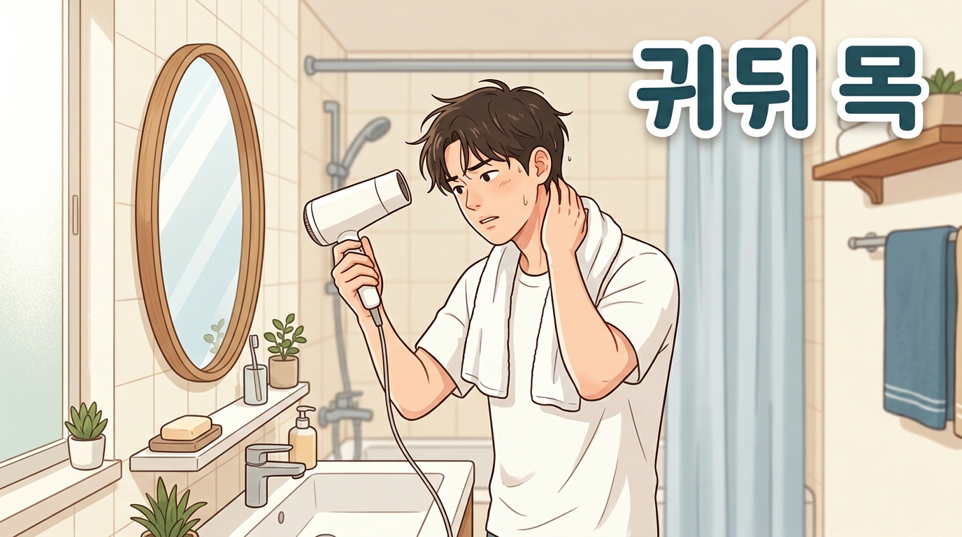 진접 귀뒤 목 당김 포천일동대영한의원 - 진접 머리 감을 때 팔은 올라가는데 귀 뒤쪽 목줄기가 당긴다면