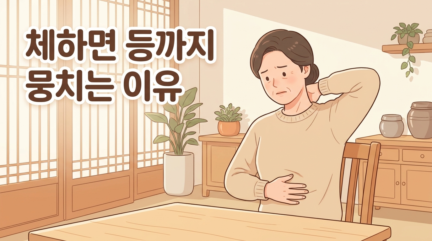 진접 체증 포천일동대영한의원 - 체하면 등까지 뻐근하게 뭉치는 사람의 소화 이야기