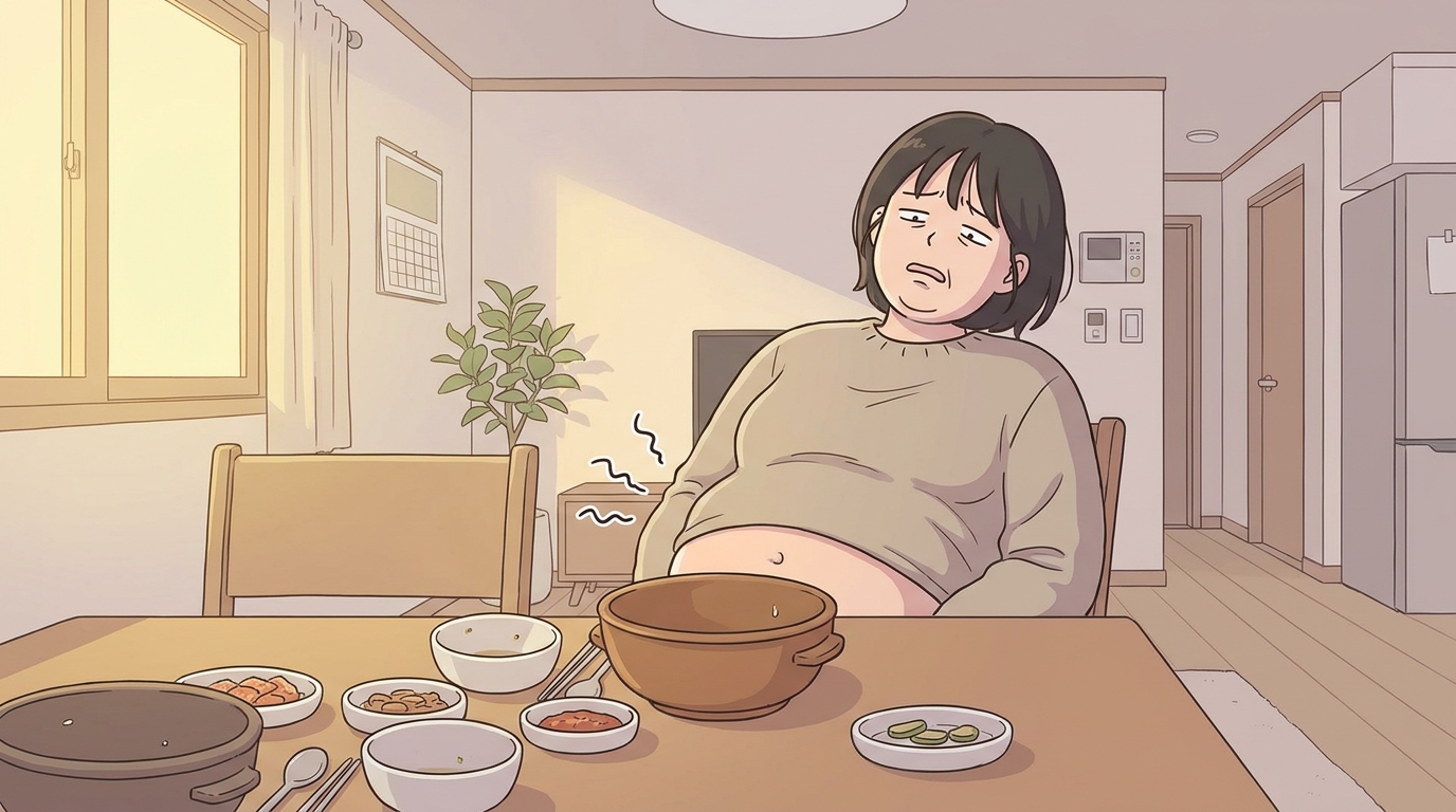 포천 국물 더부룩함 - 음식 하나만 탓하기 전에 봐야 할 것