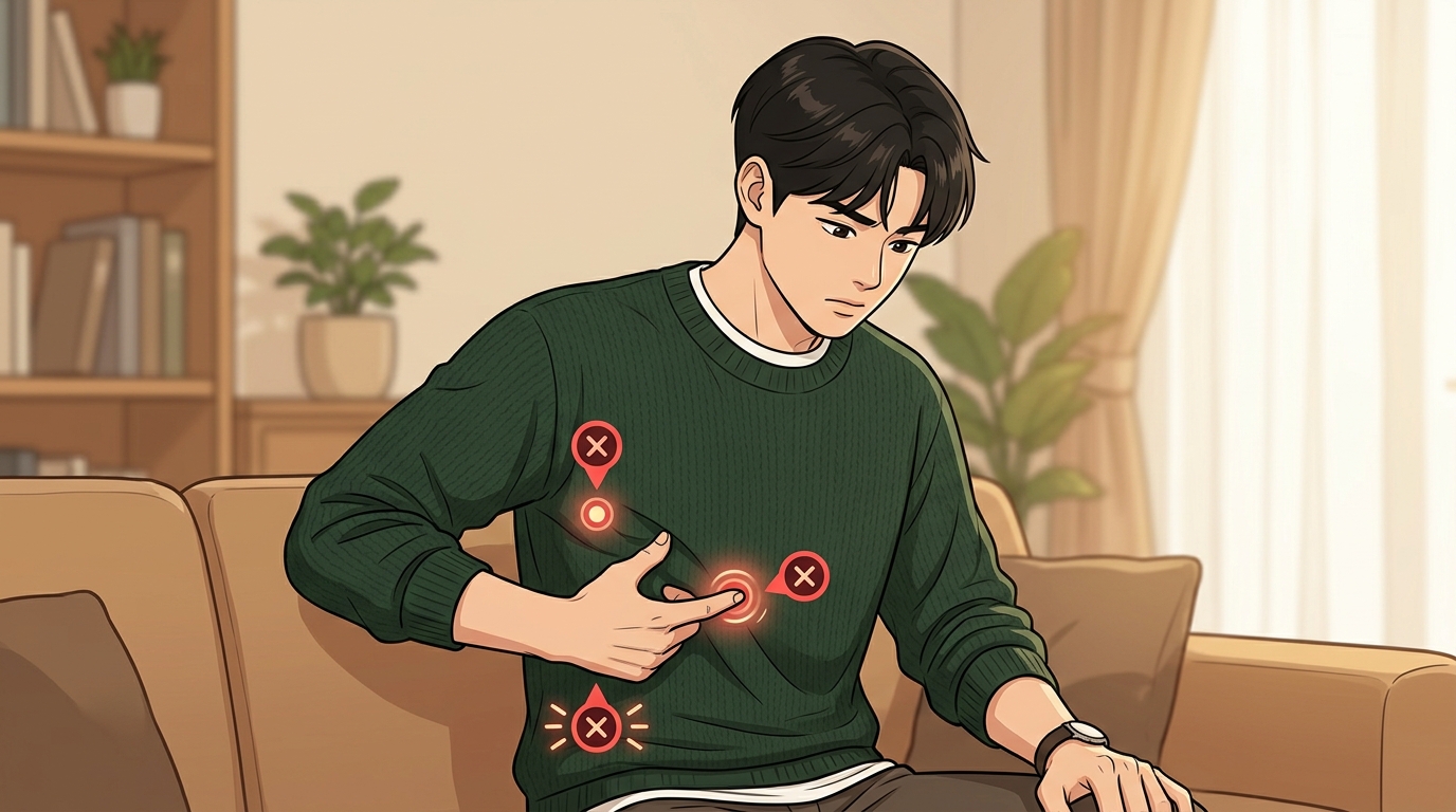 포천 택배 상하차 옆구리 통증 - 근육이 결린 걸까 갈비뼈가 상한 걸까, 이렇게 짚어보세요