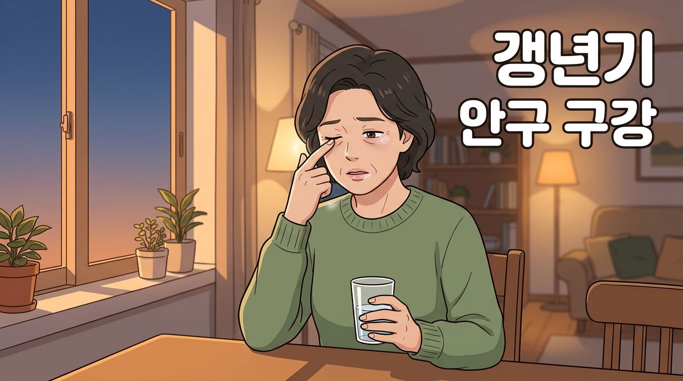 화현 갱년기 안구 구강 건조 포천일동대영한의원 화현 갱년기 안구 구강 건조 포천일동대영한의원 - 화현에서 갱년기 지나며 눈이 뻑뻑하고 입안까지 마를 때, 몸이 함께 마르는 신호